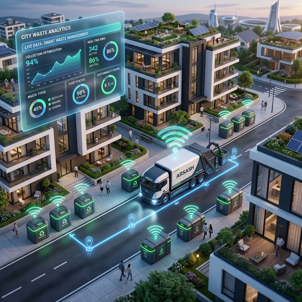 Futuristic Smart City Waste Management
